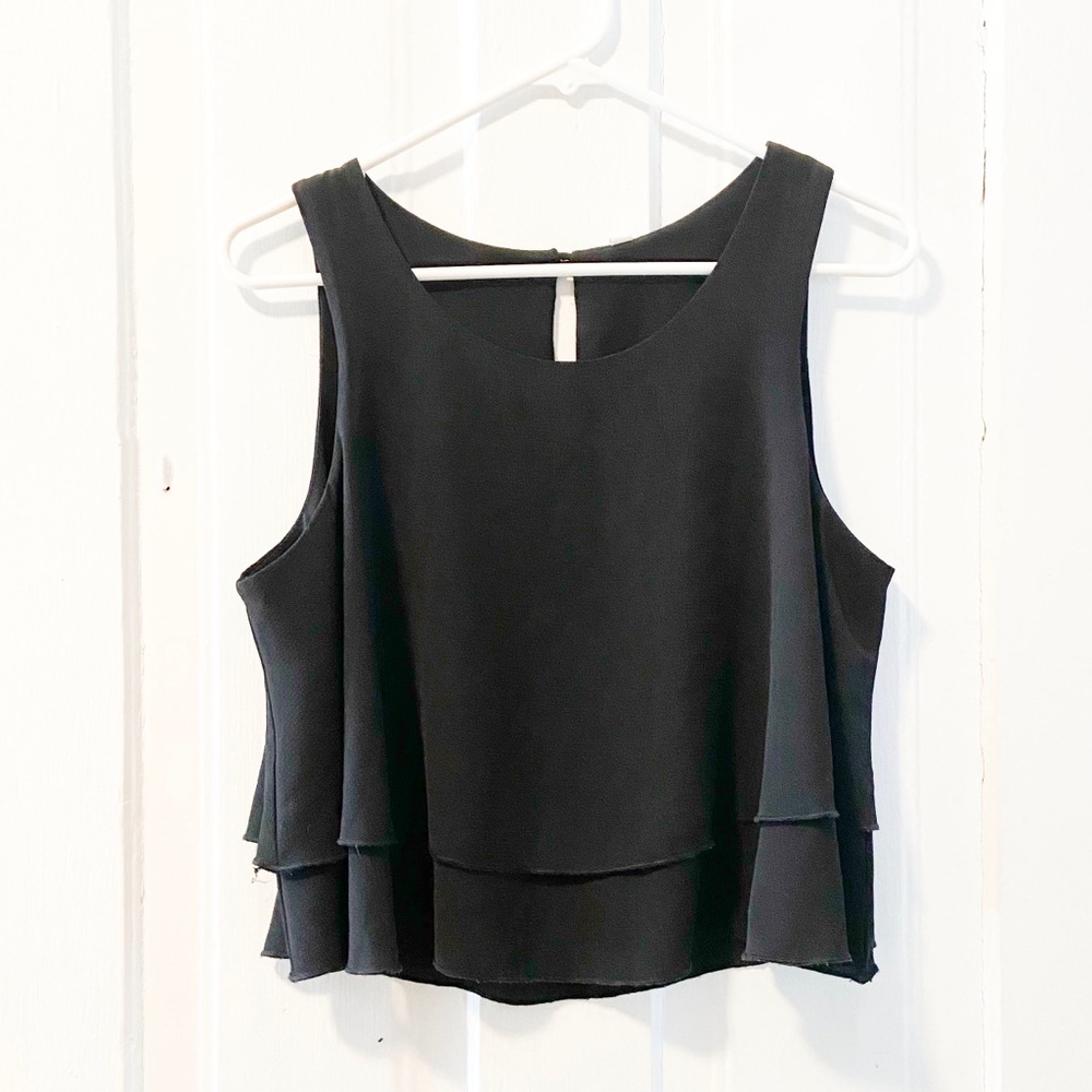 Layered Flounce Crop Top